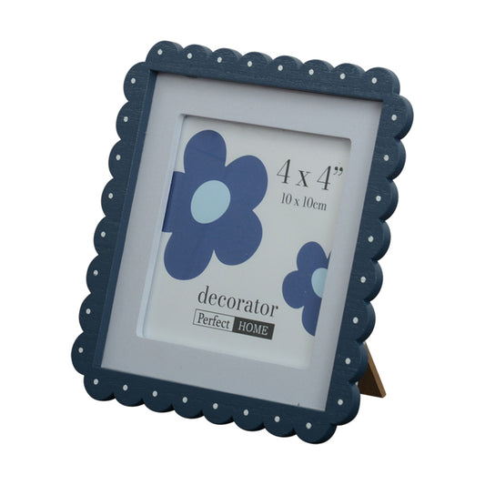Aria 4x4 Inch Photo Frame Blue