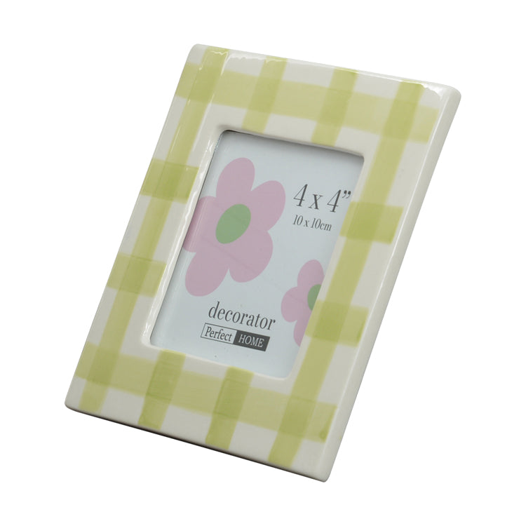 Adele 4x4 Inch Photo Frame Green