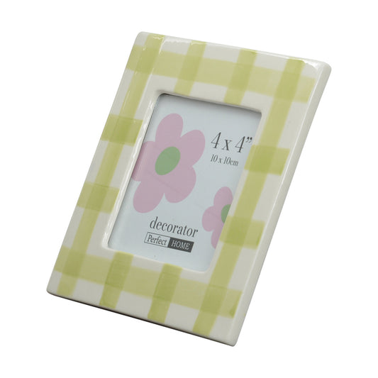 Adele 4x4 Inch Photo Frame Green