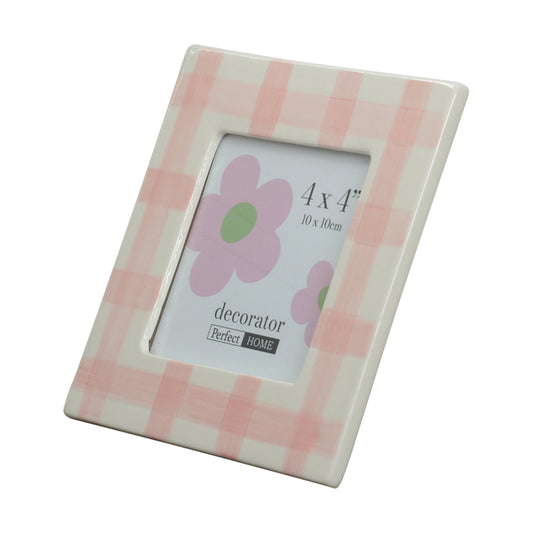 Adele 4x4 Inch Photo Frame Pink