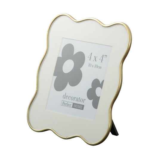 Aurora 4x4 Inch Photo Frame Gold