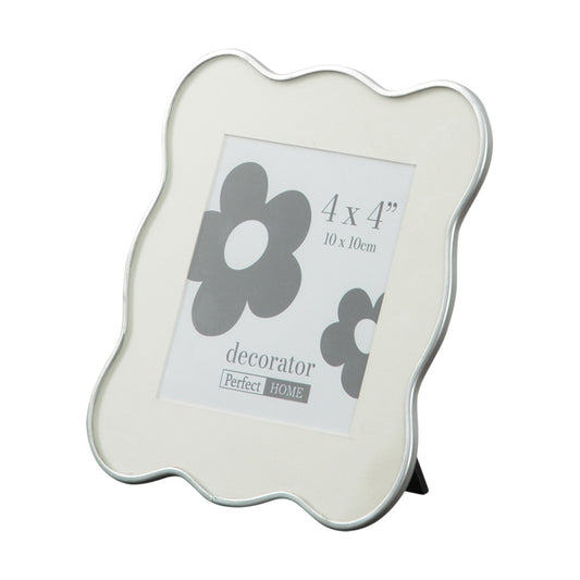 Aurora 4x4 Inch Photo Frame Silver