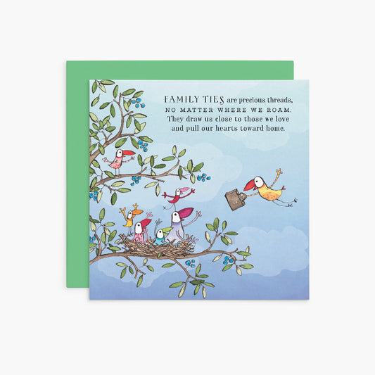 Family ties - Twigseeds Greeting Card
