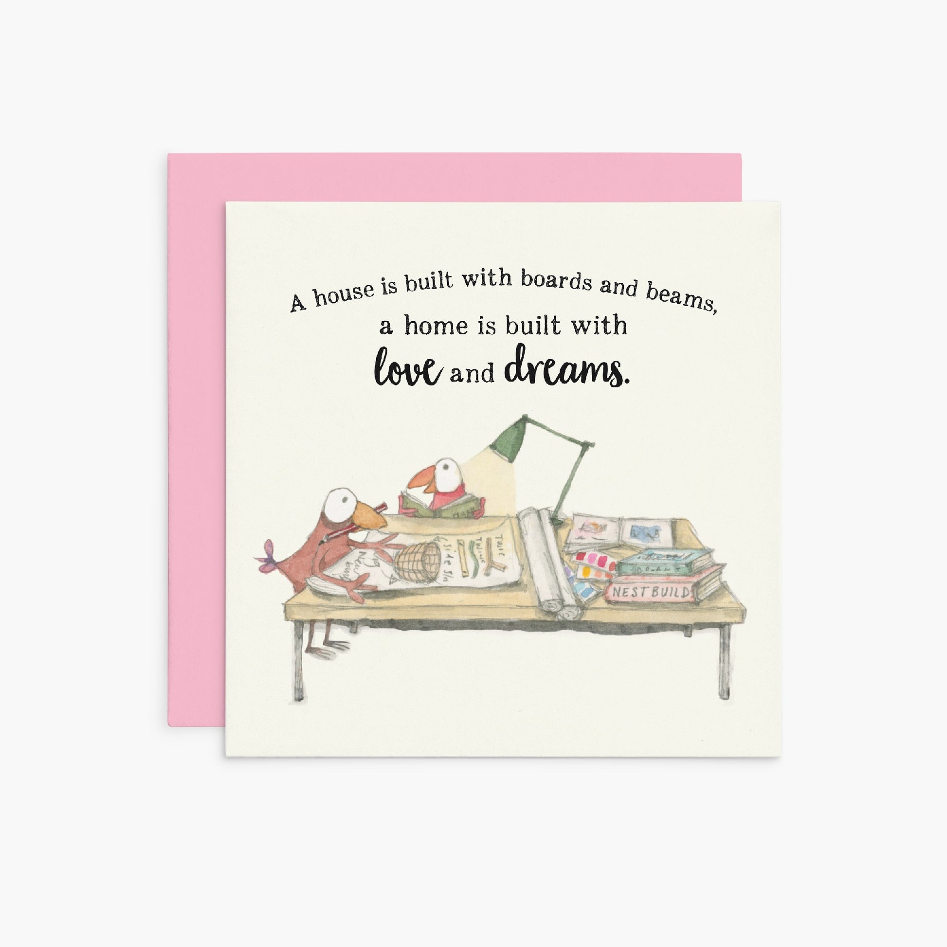 A house is built - Twigseeds Greeting Card