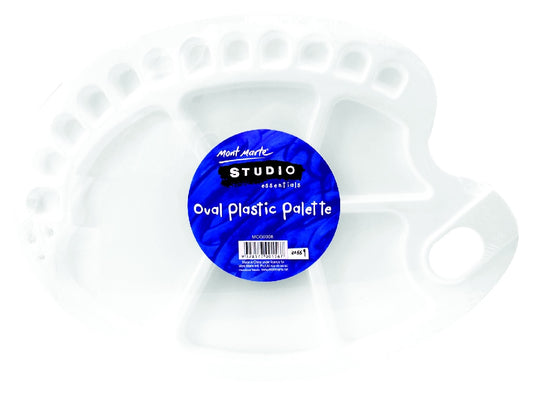 M.M. Oval Plastic Palette 34x25cm