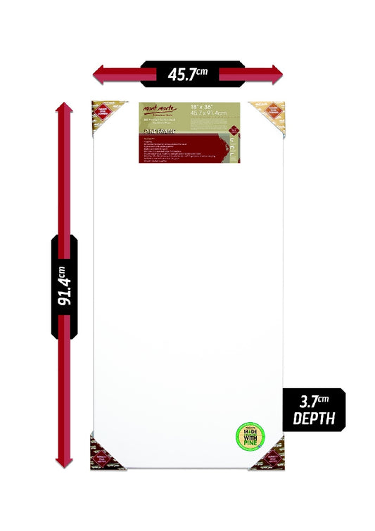 M.M. Canvas P.d.t. 18x36, 45.7x91.4cm