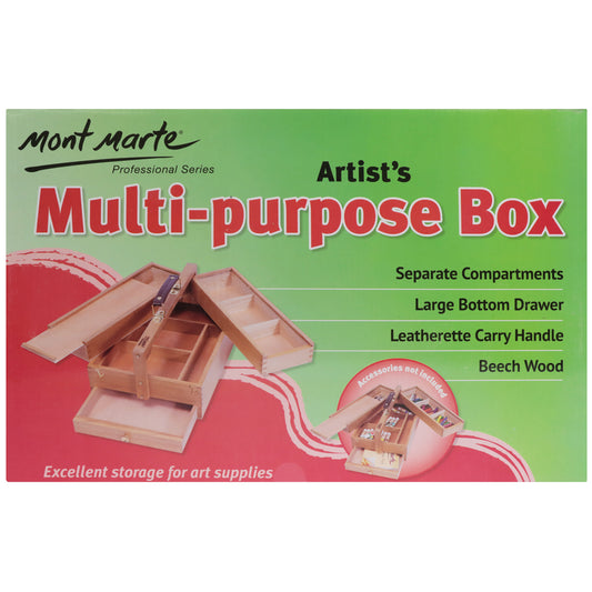 M.M. Multi-purpose Art Box Wood