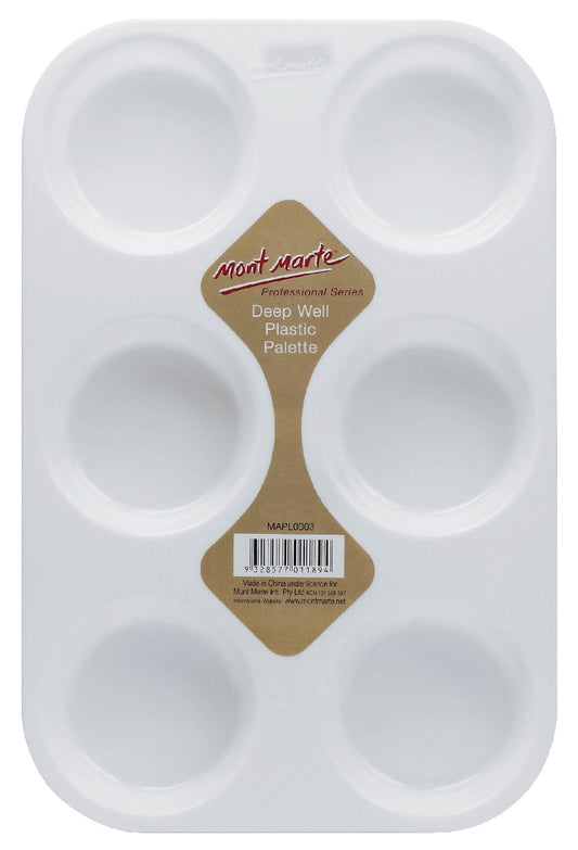 M.M. Deep Well Plastic Palette 6 Hole