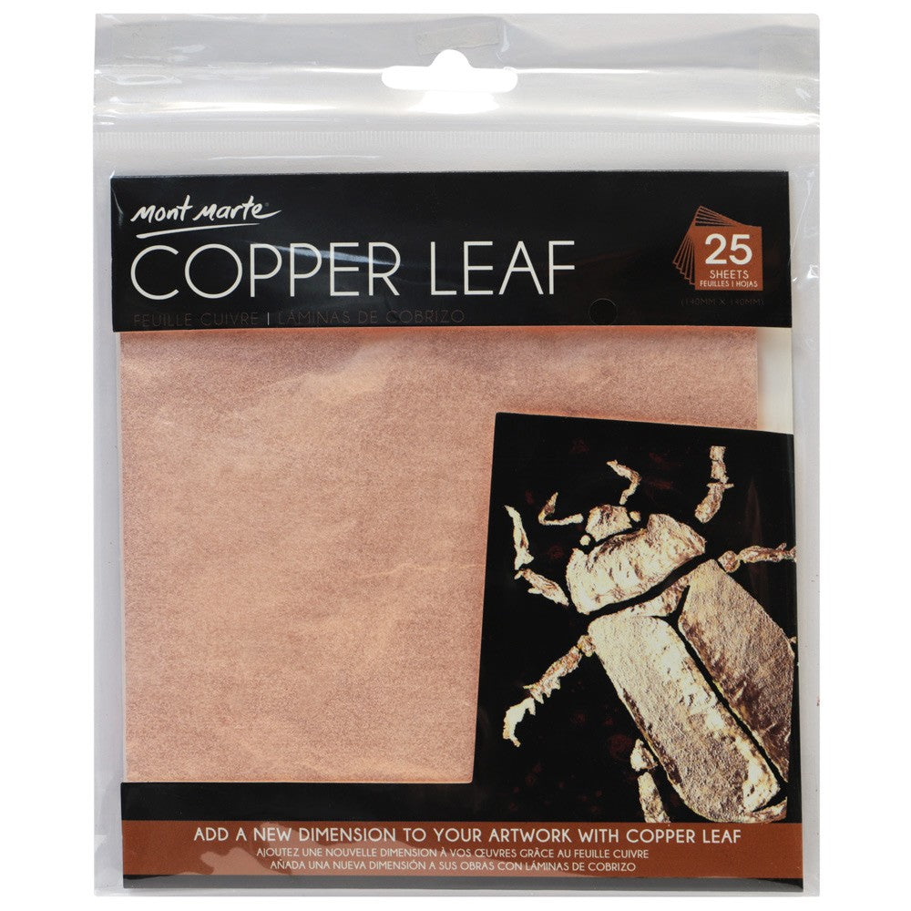 M.M. Copper Leaf 14x14cm 25 sheets