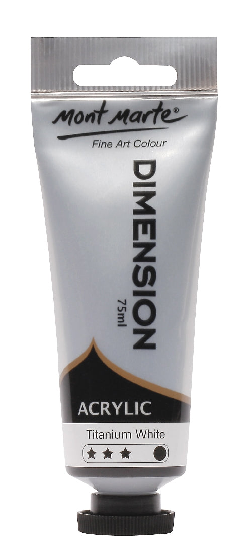 M.M. Dimension Acrylic 75mls - Titanium White