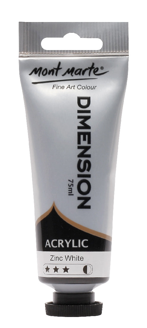 M.M. Dimension Acrylic 75mls - Titanium White