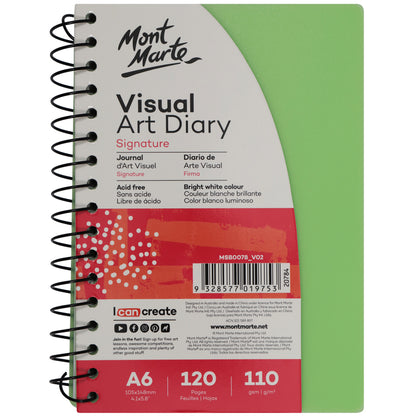 M.M. Visual Art Diary Pp Coloured Cover