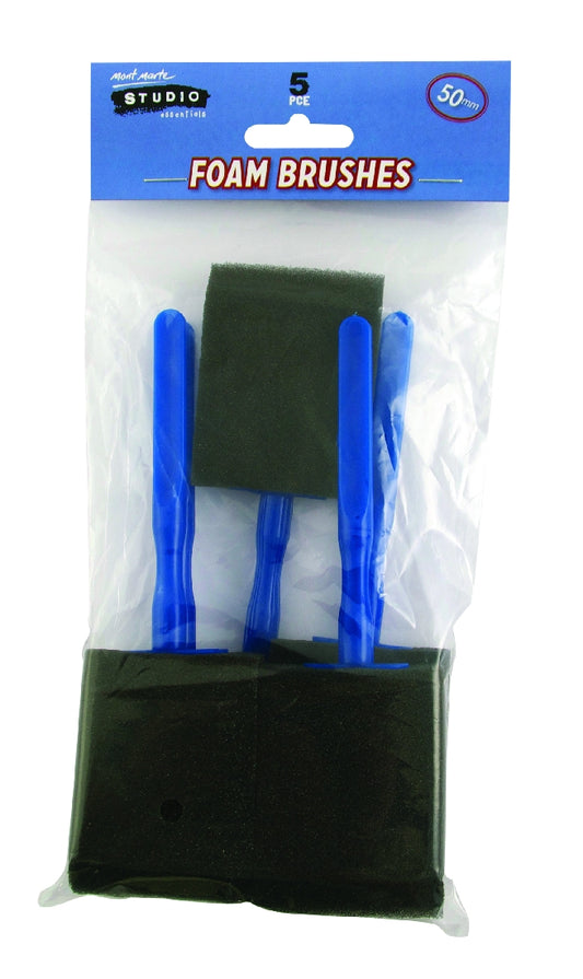 M.M. Foam Brushes 50m.m. 5pce