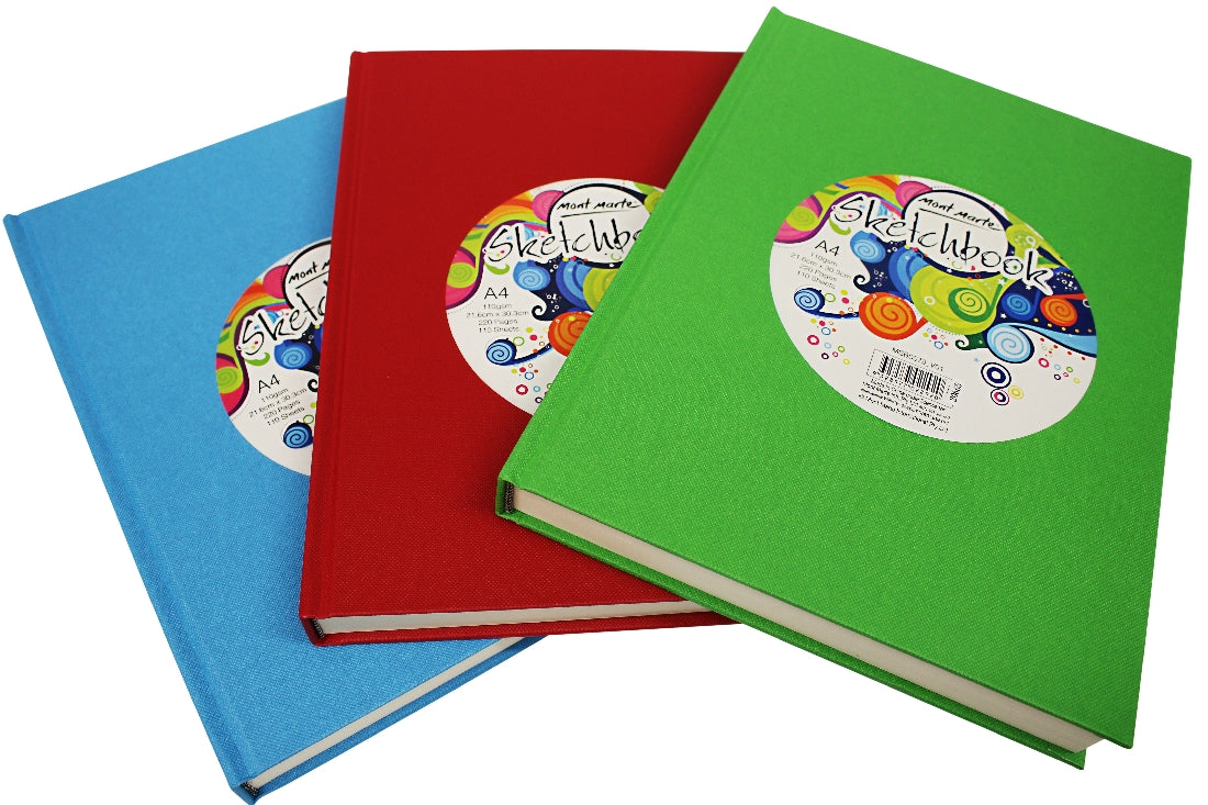 M.M. Sketch Book Hard Cover A4 110gsm 220pg