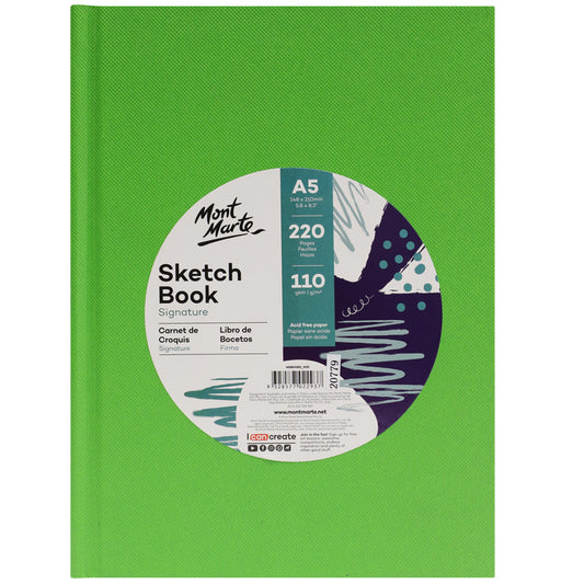 M.M. Sketch Book Hard Cover A4 110gsm 220pg