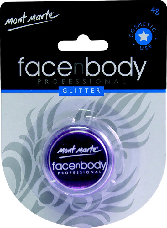 M.M. Face N Body Glitter 4g Purple
