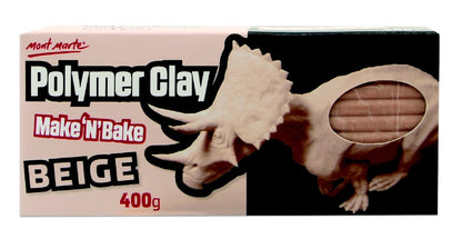 M.M. Make N Bake Polymer Clay 400g - Beige