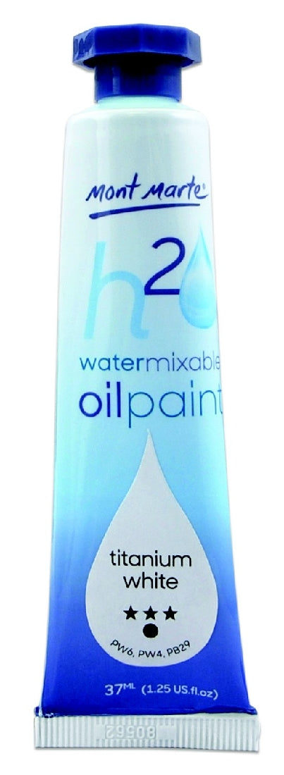 M.M. Water Mixable Oil Paint 37ml - Titanium White