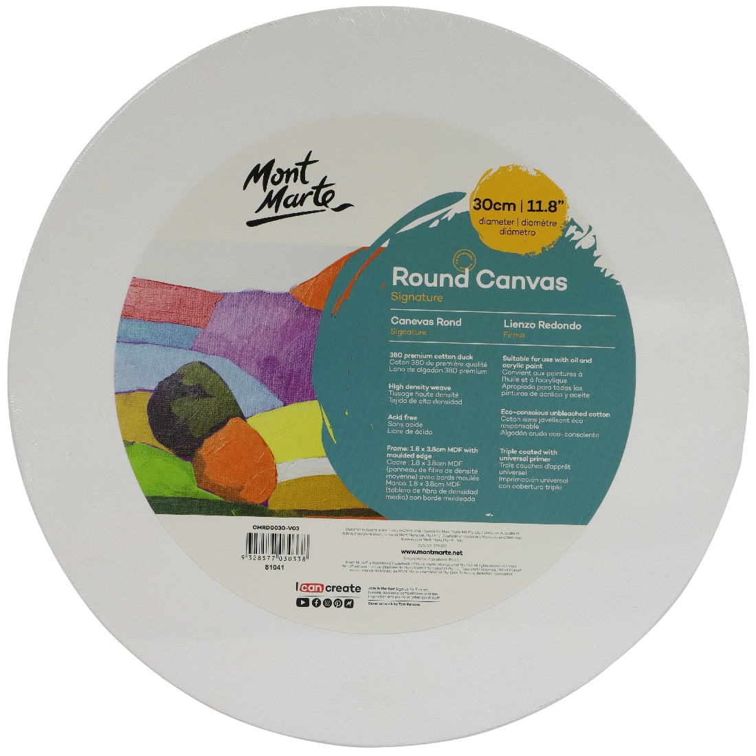 M.M. Canvas Round S.t.