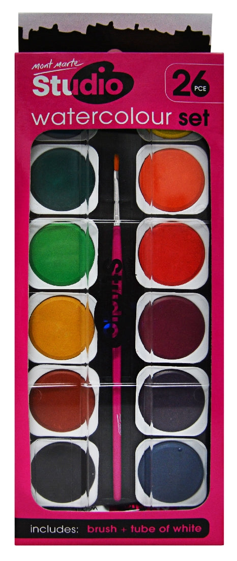 M.M. Watercolour Painting Set 26pc