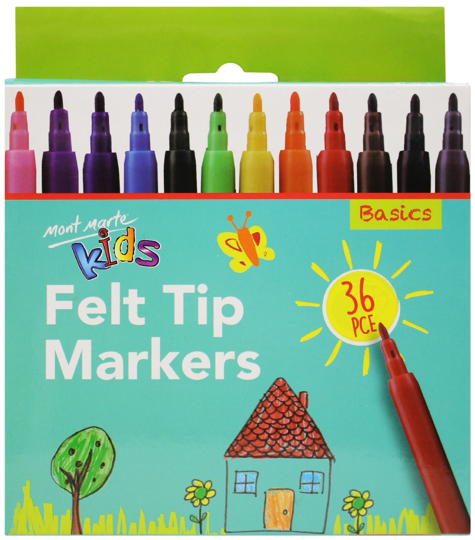 M.M. Felt Tip Markers 36pc