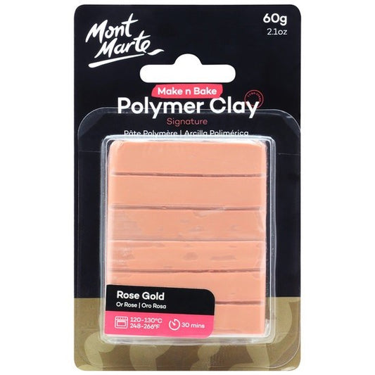 M.M. Polymer Clay 60g Rose Gold