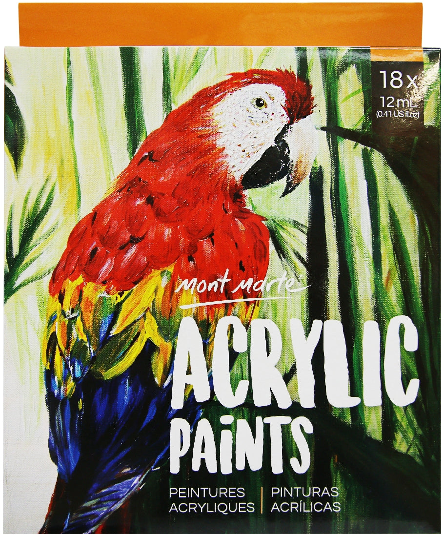 M.M. Acrylic Paint Set 18pc x 12ml