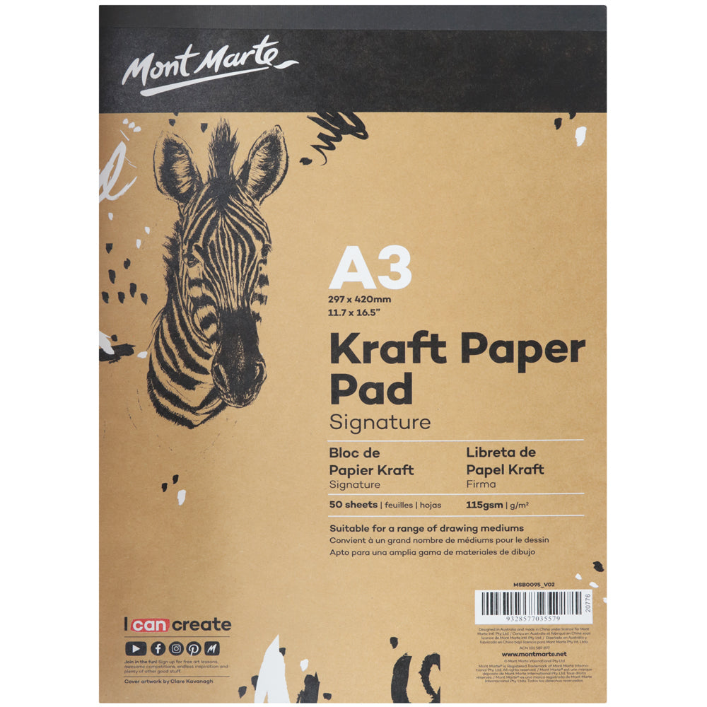 M.M. Kraft Paper Pad A3 50 Sheets