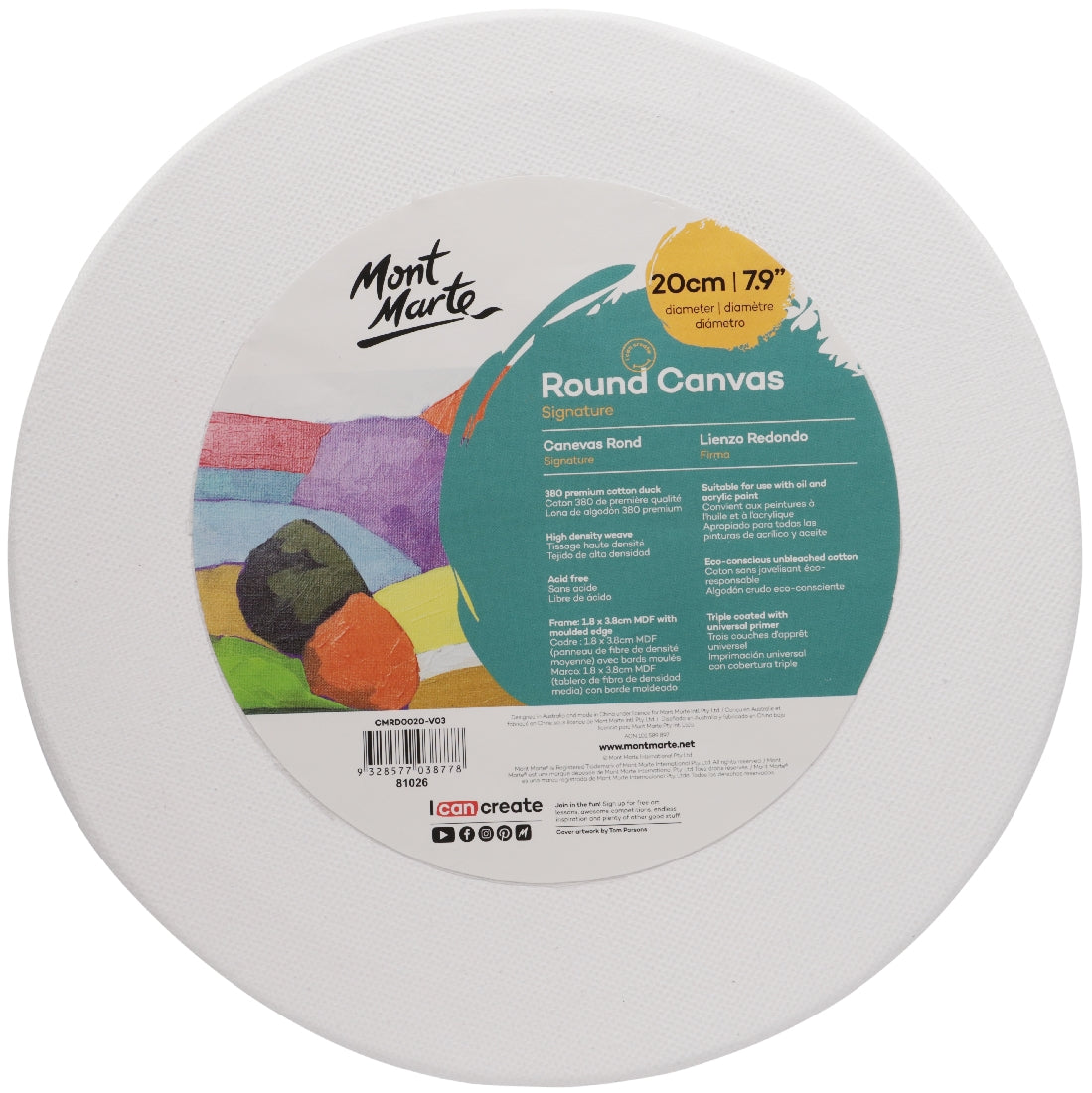 M.M. Canvas Round S.t.