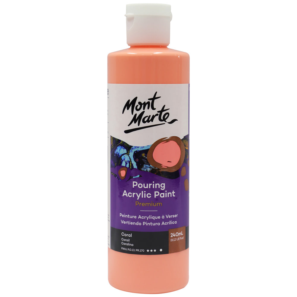 M.M. Pouring Acrylic 240ml - Titanium White