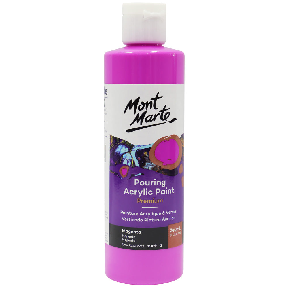 M.M. Pouring Acrylic 240ml - Titanium White