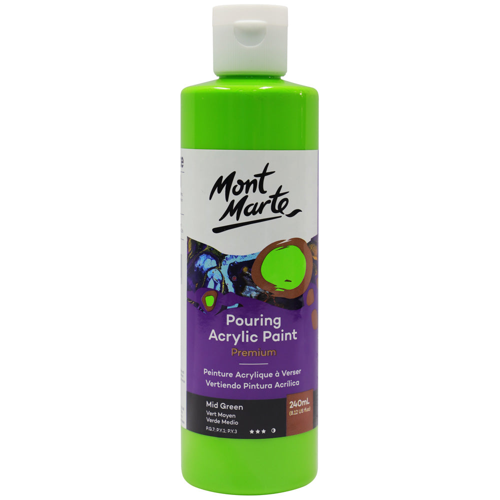 M.M. Pouring Acrylic 240ml - Titanium White