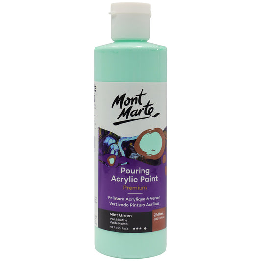 M.M. Pouring Acrylic 240ml - Titanium White