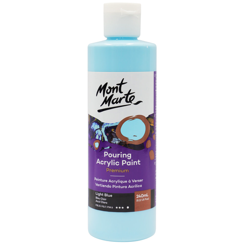 M.M. Pouring Acrylic 240ml - Titanium White