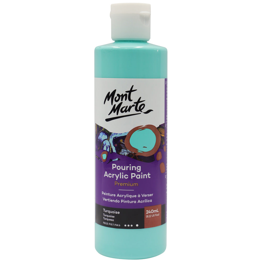 M.M. Pouring Acrylic 240ml - Titanium White