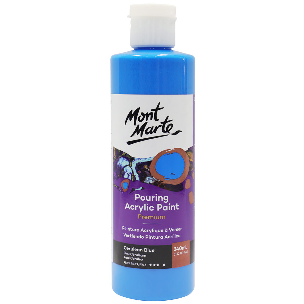 M.M. Pouring Acrylic 240ml - Titanium White