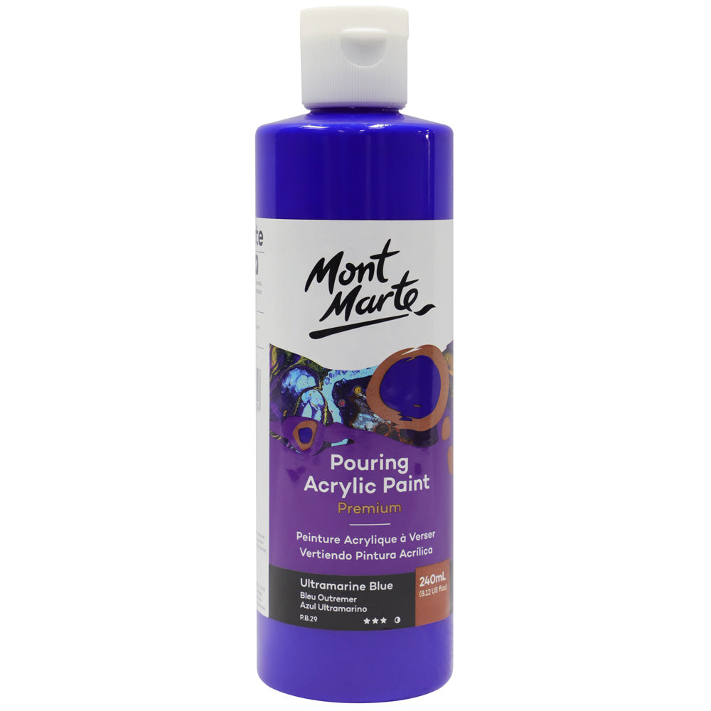 M.M. Pouring Acrylic 240ml - Titanium White