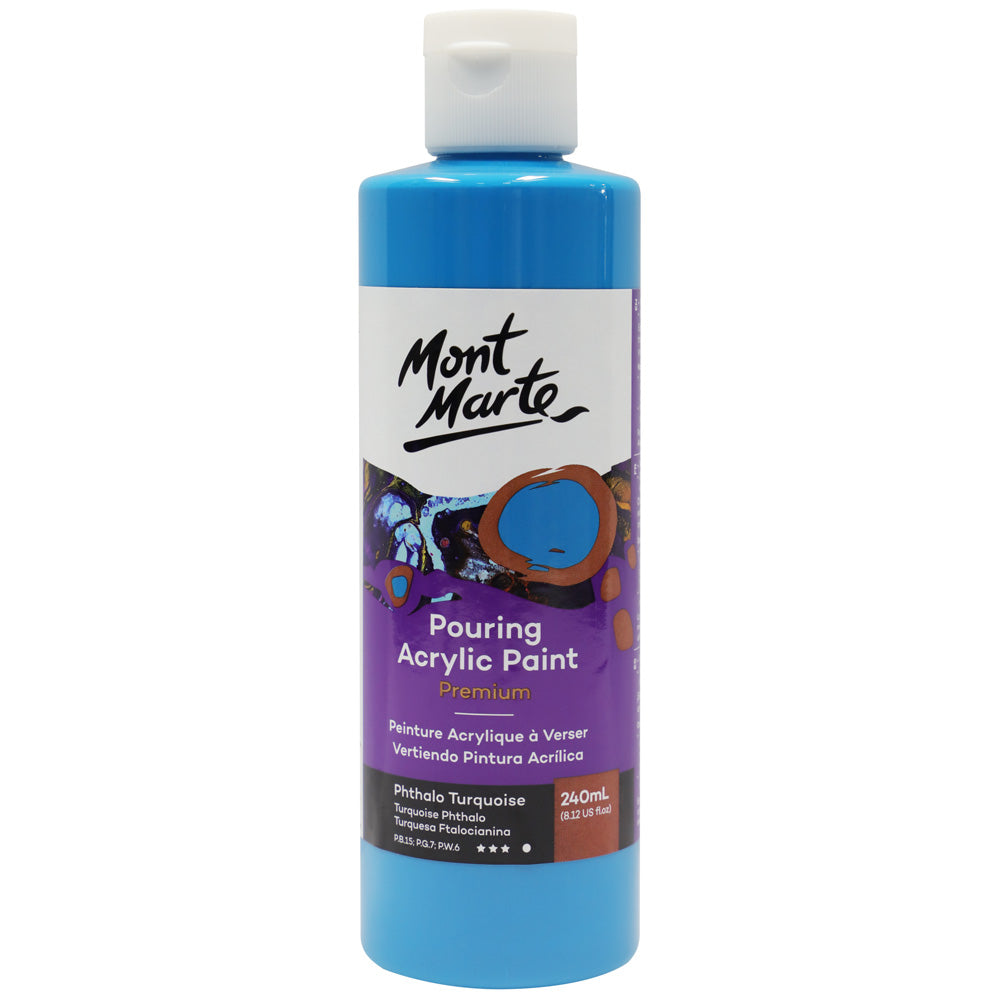 M.M. Pouring Acrylic 240ml - Titanium White