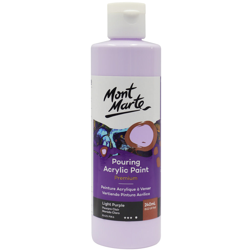 M.M. Pouring Acrylic 240ml - Titanium White