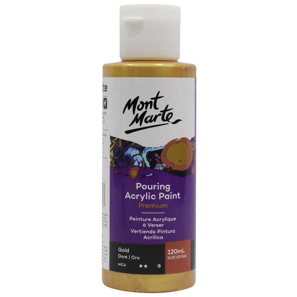 M.M. Pouring Acrylic Paint 120ml - Gold