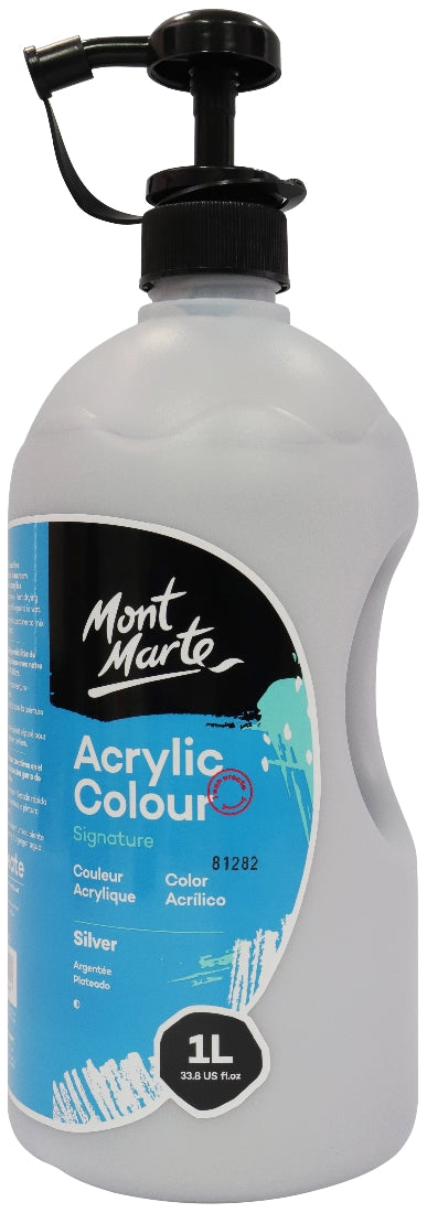 M.M. Studio Acrylic 1l Silver