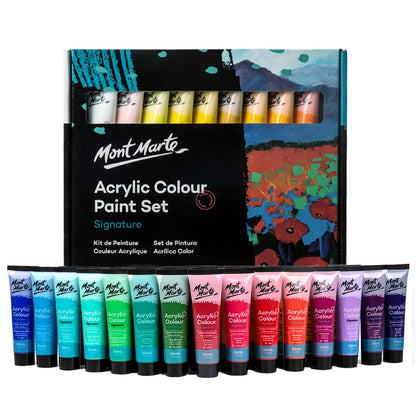 M.M. Acrylic Colour Paint Set 36pc x 36ml