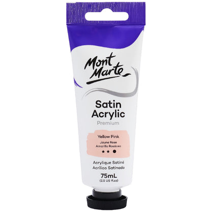 M.M. Satin Acrylic 75ml - Yellow Pink