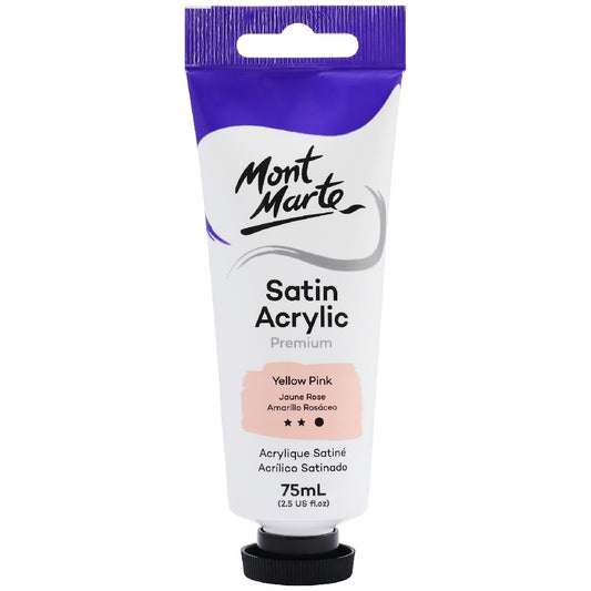 M.M. Satin Acrylic 75ml - Yellow Pink