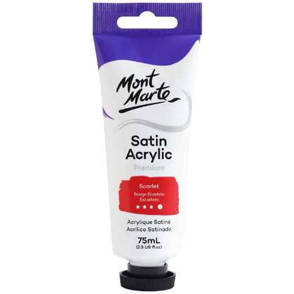 M.M. Satin Acrylic 75ml - Scarlet