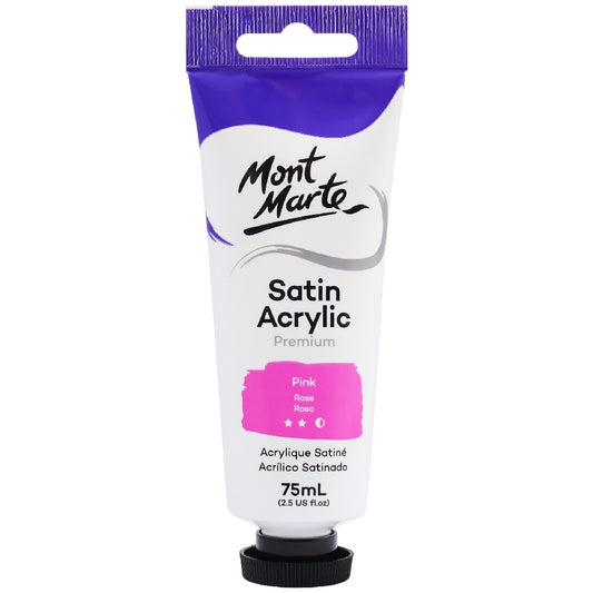 M.M. Satin Acrylic 75ml - Pink