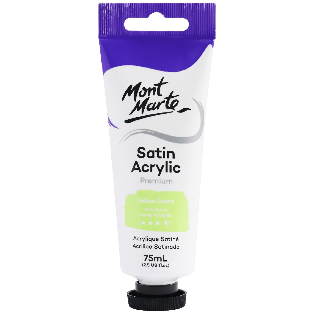 M.M. Satin Acrylic 75ml - Yellow Green