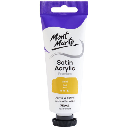 M.M. Satin Acrylic 75ml - Gold