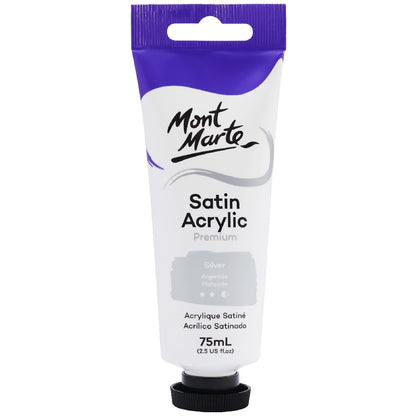 M.M. Satin Acrylic 75ml - Silver
