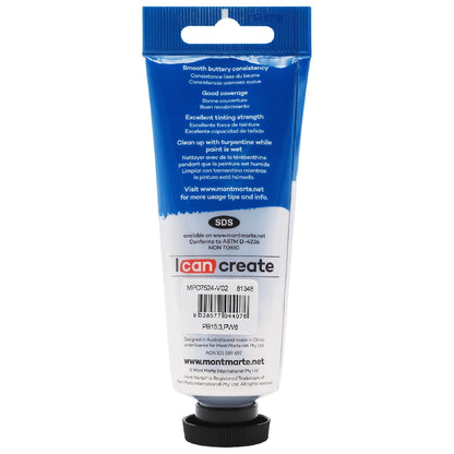 M.M. Oil Paint 75ml - Monastral Cerulean